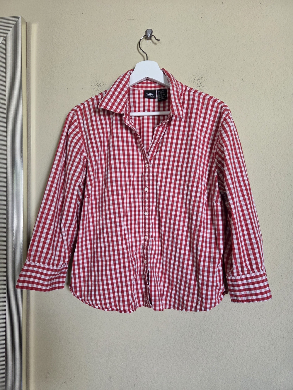 Mossimo Supply Co. Red & White Gingham Button-Down Shirt for Kids